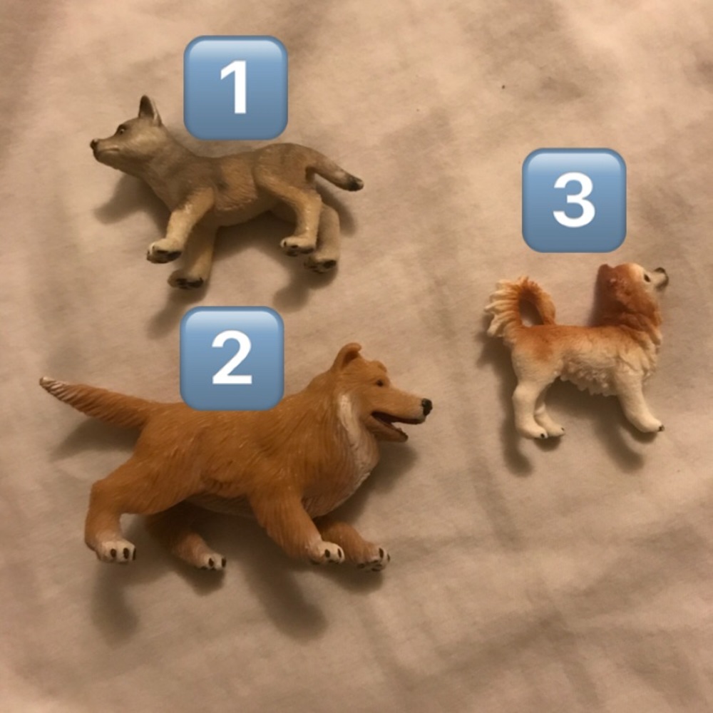 Schleich animal and 1 person lot